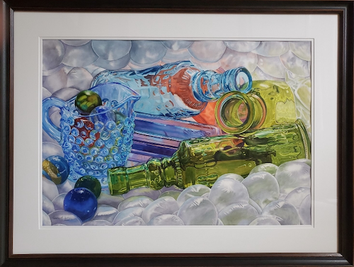 Click to view detail for Bottles and Bubblewrap 20x29 $5200